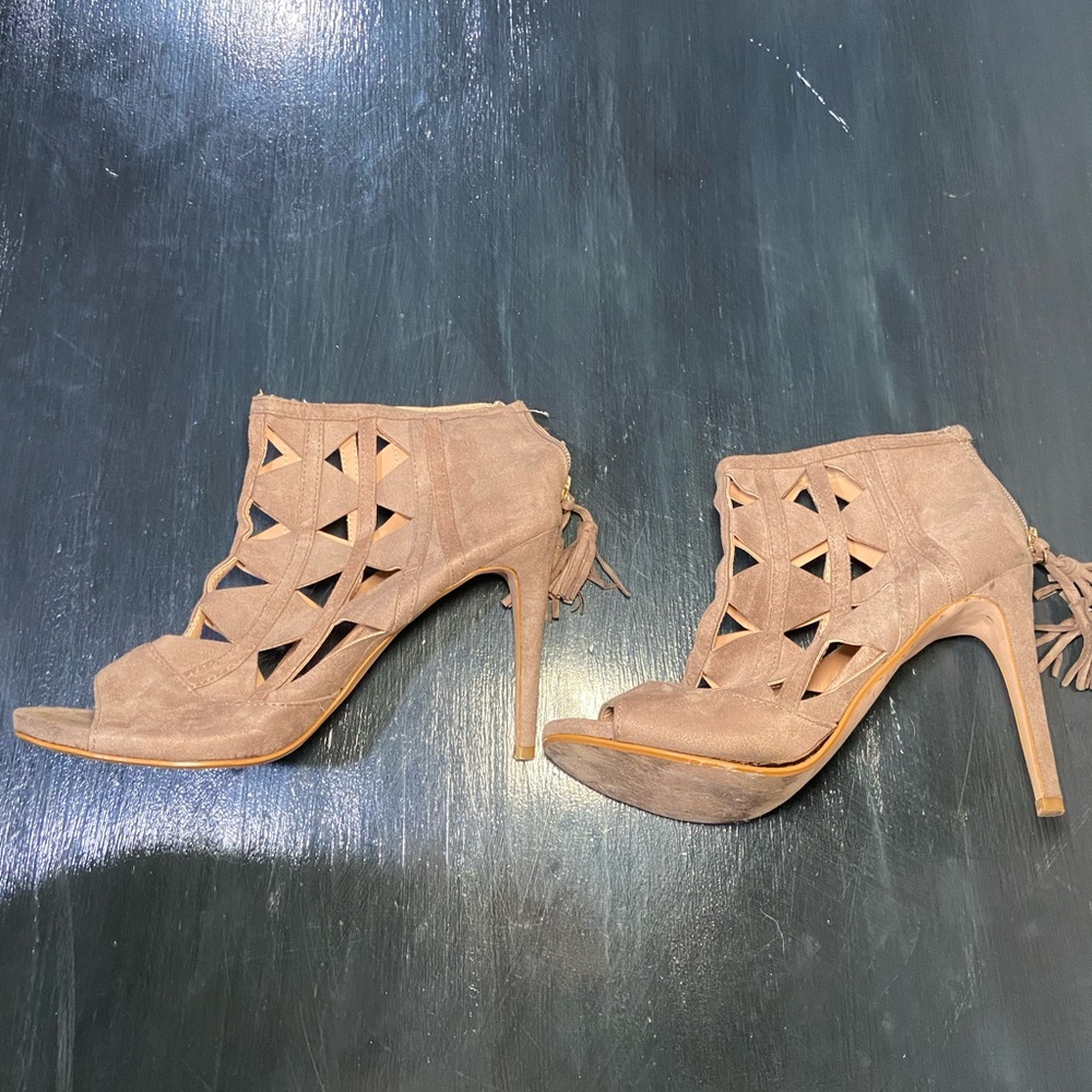Suede heels/booties